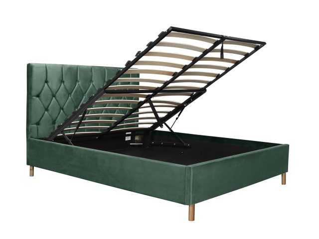 Loxley Small Double Ottoman Bed Green Birlea