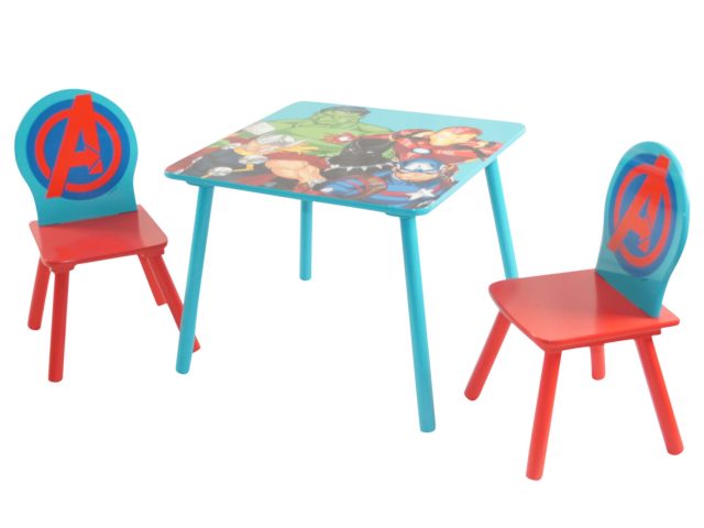 Marvel avengers table and chair 2024 set