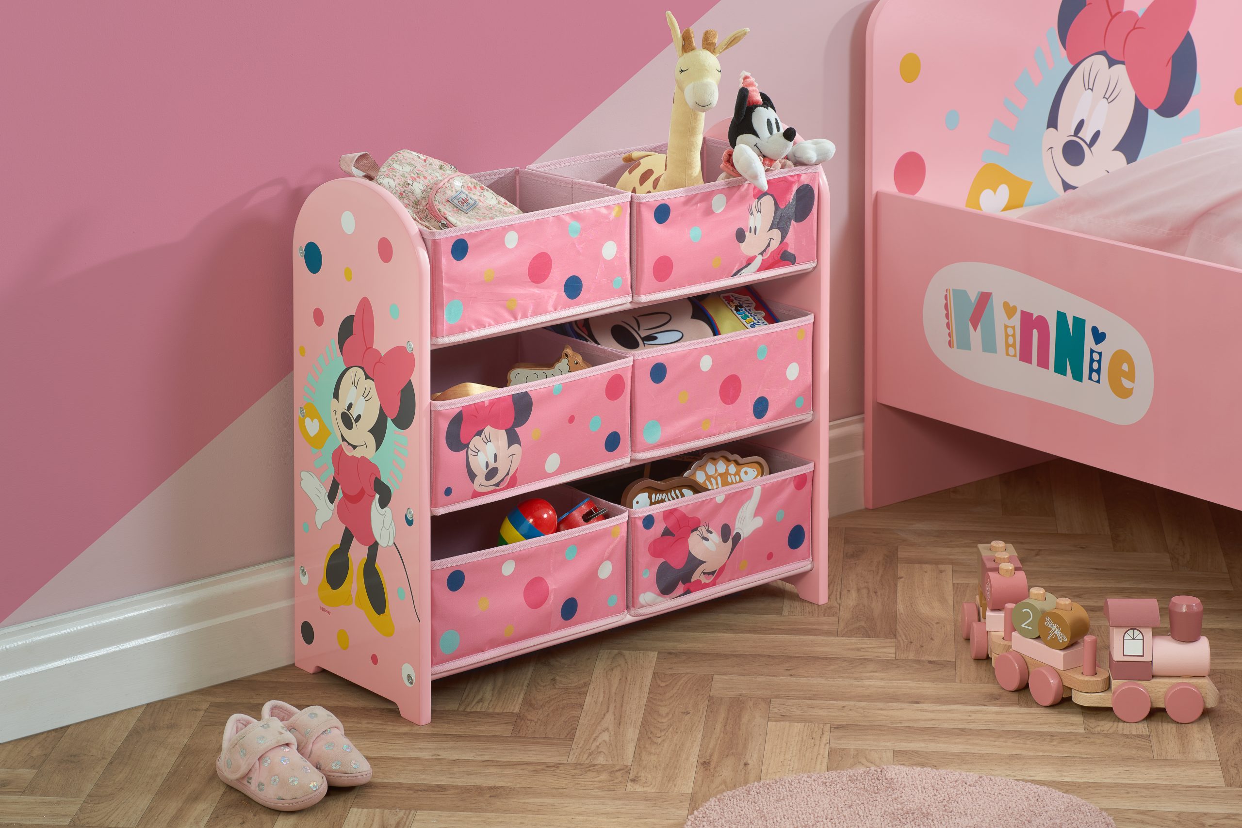 Disney minnie mouse storage table and chairs discount set