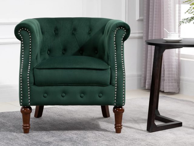 Freya Chair Green | Birlea