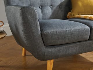 Grey small 2 store seater sofa