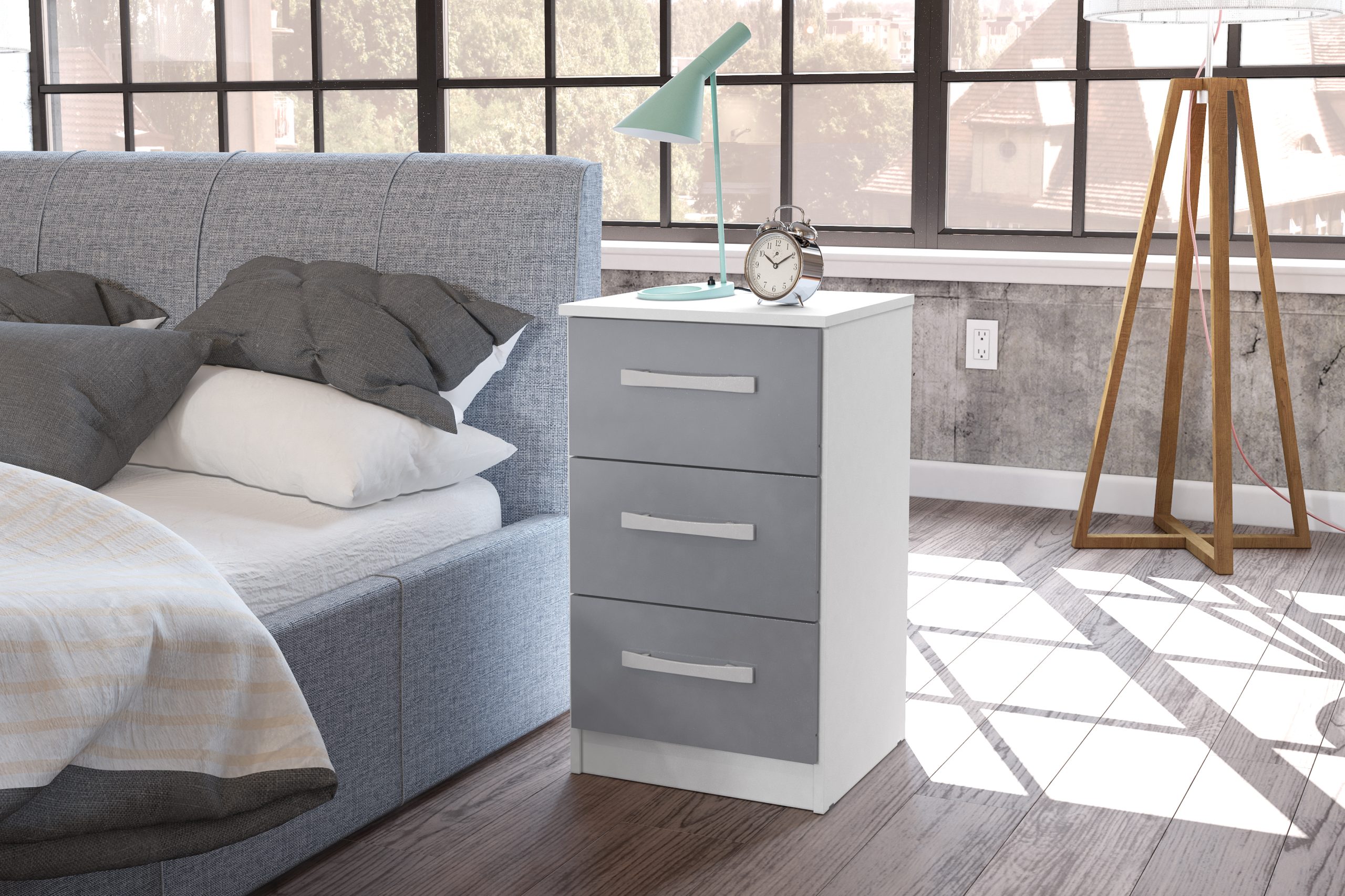 Birlea lynx store bedside table